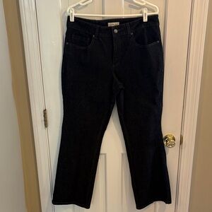 Coldwater Creek Charcoal black Denim jeans size 14 petite in excellent condition